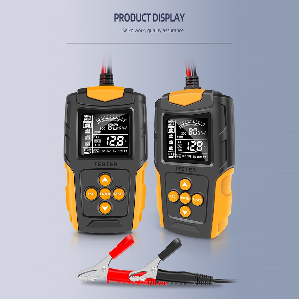 12V 24V Car Battery Tester LCD Digital Auto Car Gel AGM Wet CA SLA Lead Acid Analyzer Battery Repair Diagnostic Tools