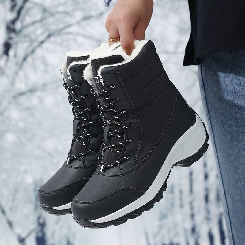 2021 Fashion Women Snow Boots Winter Shoes Waterproof Keep Warm Thick Sole Women Shoes Non-slip Thigh High Flats Boots