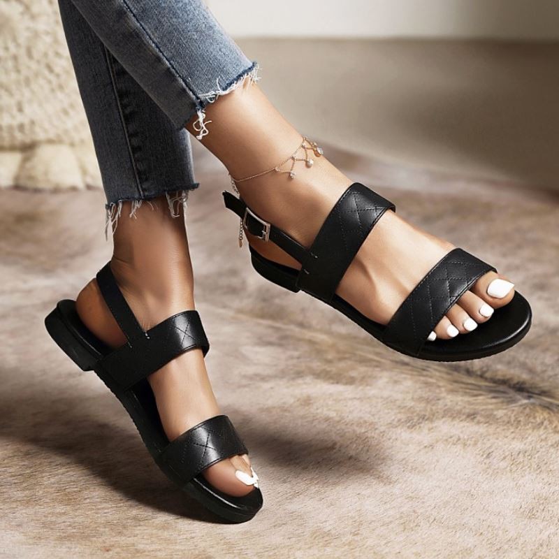 VENTACT 2022 New Fashion Women Sandals Shallow Buckles Shoes For Women Summer Street Brief Outdoor Footwear Size 35-43
