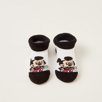 Disney Mickey Mouse Print Booties