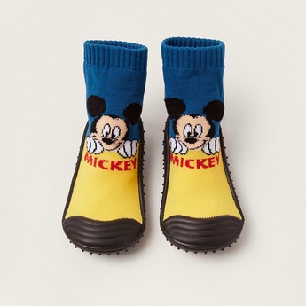 Disney Mickey Mouse Print Booties