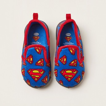 All-Over Superman Print Baby Shoes