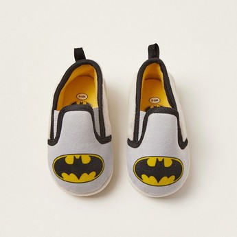 Batman Print Baby Shoes with Pull Tabs