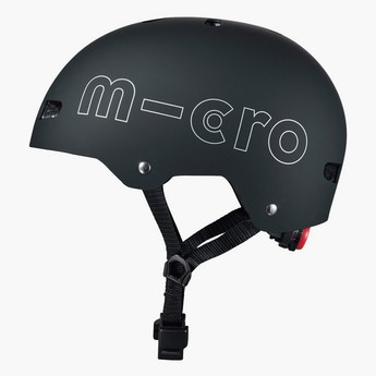 Micro Helmet with Adjustable Buckle Strap Closure