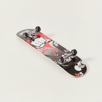 Street Runner Graphic Print Skateboard - 3 inches