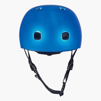 Micro Metallic Helmet with Adjustable Buckle Strap Closure