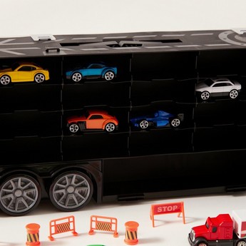 Teamsterz Auto Transporter with 9 Vehicles Playset