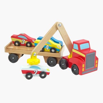 Melissa & Doug Magnetic Car Loader Set