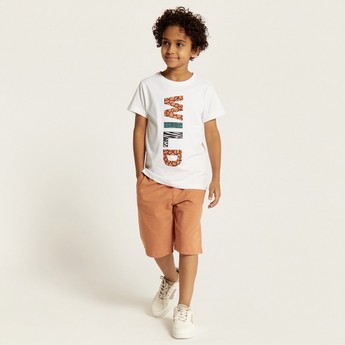 Juniors 3-Piece T-shirt and Shorts Set