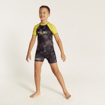 Juniors Printed 2-Piece Rashguard Set