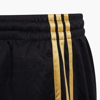 adidas Printed Mid-Rise Shorts with Elasticated Closure