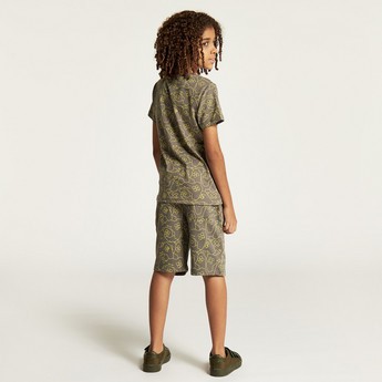 Juniors 3-Piece T-shirt and Shorts Set