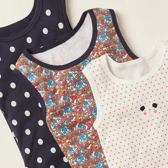 Juniors Printed Sleeveless Bodysuit - Set of 5