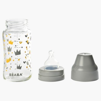 Beaba Printed Wide Neck Feeding Bottle - 240 ml