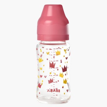 Beaba Printed Wide Neck Feeding Bottle - 240 ml