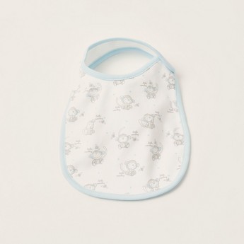 Juniors Printed Bib with Snap Closure - Set of 3