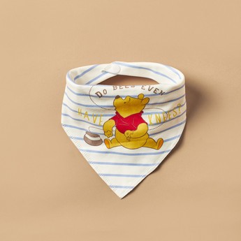 Disney Winnie the Pooh Print Bib and Booties - Set of 2