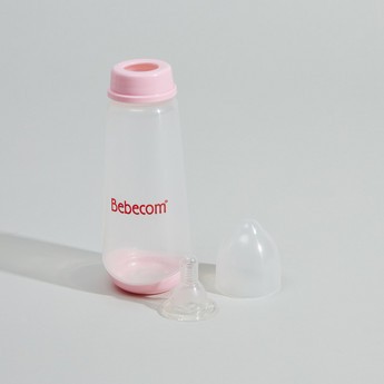 Bebecom Plastic Feeding Bottle Silicone Nipple - 250 ml