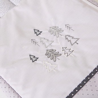 Cambrass All-Over Printed Nest Bag with Embroidery Detail