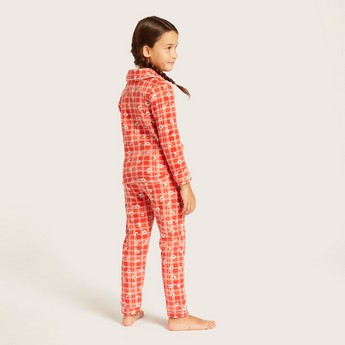 Juniors All-Over Print Shirt and Full Length Pyjama Set