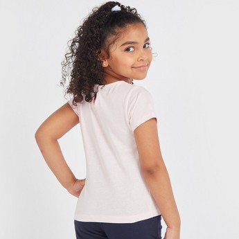 Juniors Solid Round Neck Top - Set of 2