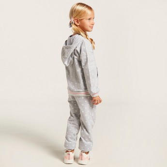 Expo 2020 Printed Hooded Jacket and Jog Pants Set