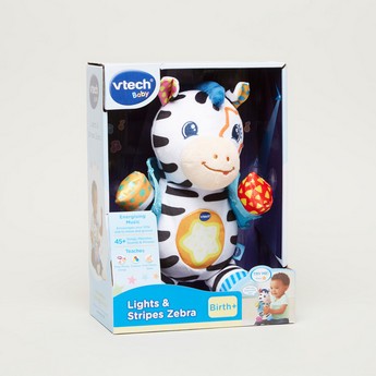 V-Tech Lights and Stripes Zebra Plush Toy