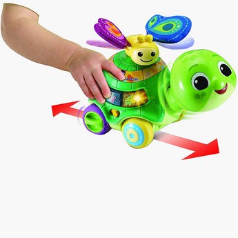 V-Tech 2-in-1 Push and Discover Turtle Toy