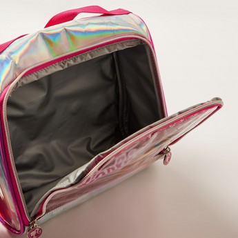 Barbie Print Lunch Bag with Strap and Sequin Detail