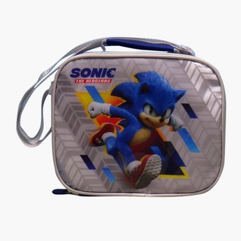 Sonic The HedgeHog Printed 5-Piece Trolley Backpack Set - 14 Inches