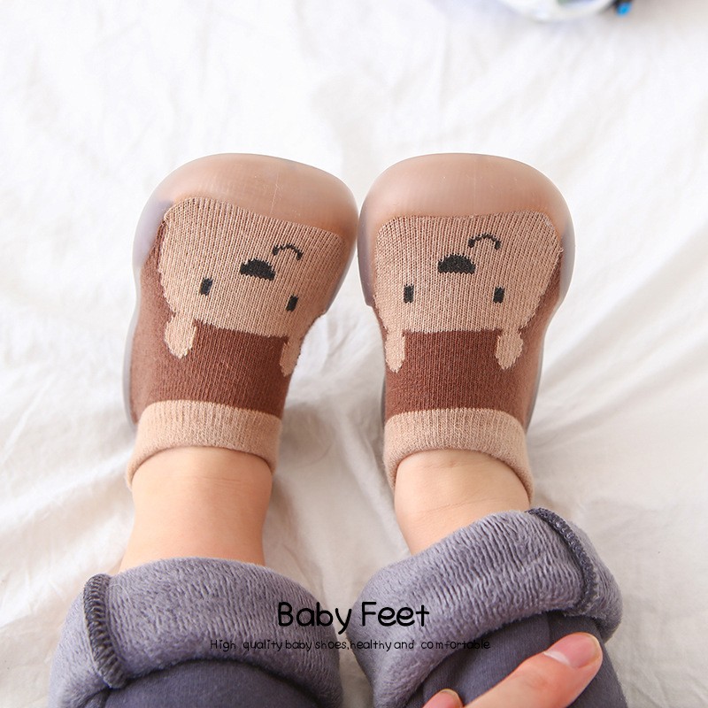 Baby sock shoes anti-skid spring autumn cartoon animal breathable shoes baby girl baby boy soft TPE sole baby boy casual shoes