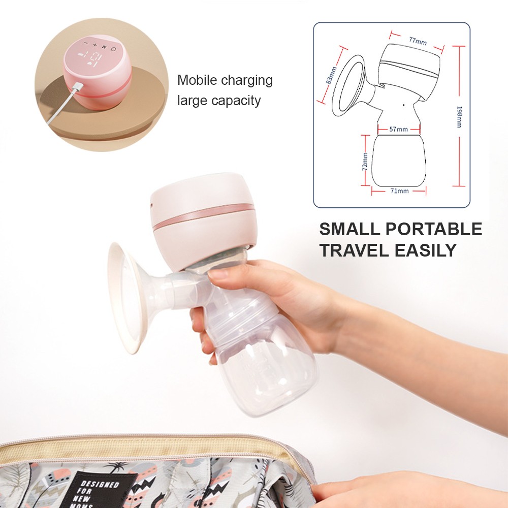 Portable Electronic Breast Pump USB Rechargeable Silent Portable Milk Extractor Automatic Milker Convenience Breastfeeding BPA Free