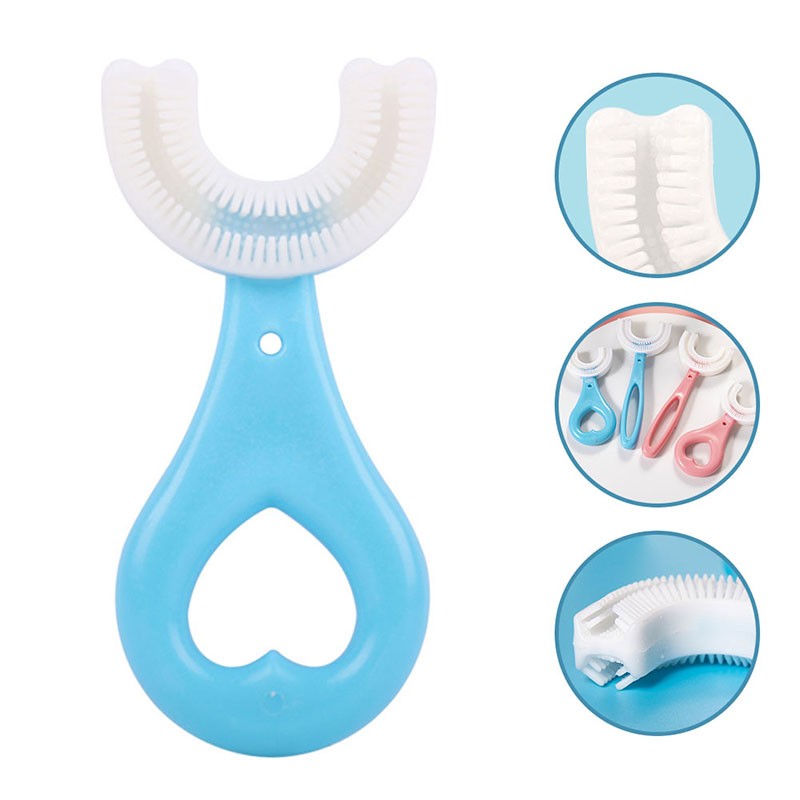 Baby Toothbrush Children Dental Oral Care Cleaning Brush Soft Food Grade Silicone Teething Baby Toothbrush Newborn Items 2-12Y