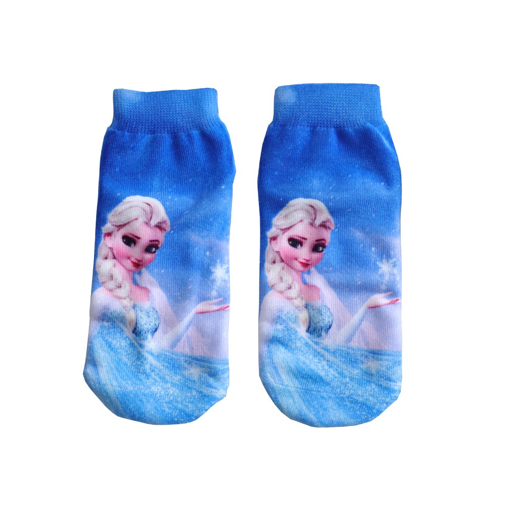 4 Pairs/Bag Kids Socks Children Frozen Socks Spring Cotton Anna Elsa Princess Cartoon Socks for Boy Girls Socks