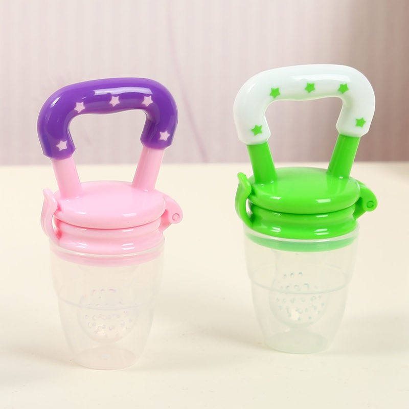 2 in 1 Baby Nibbler Pacifiers Feeder Cartoon Kids Fruit Food Feeding Nipples Safe Feeding Supplies Nipple Nipple