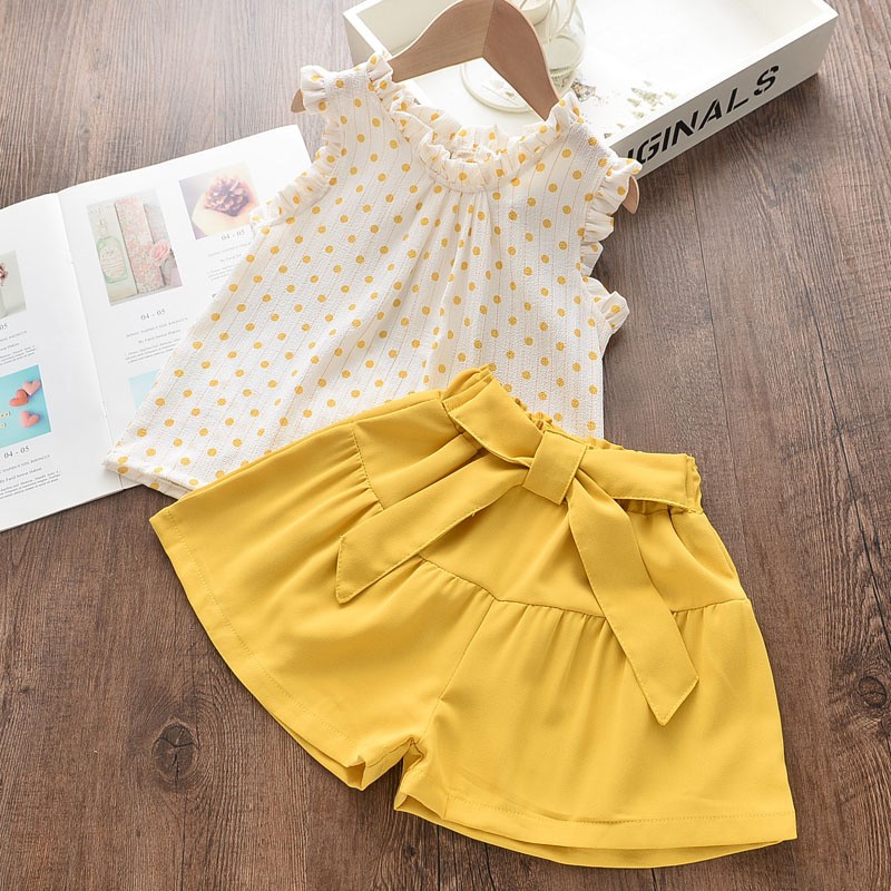 Kids Girls Clothing Sets Summer New Style Brand Baby Girls Clothes Short Sleeve T-shirt + Pant Dress 2pcs Children Clothing Suits