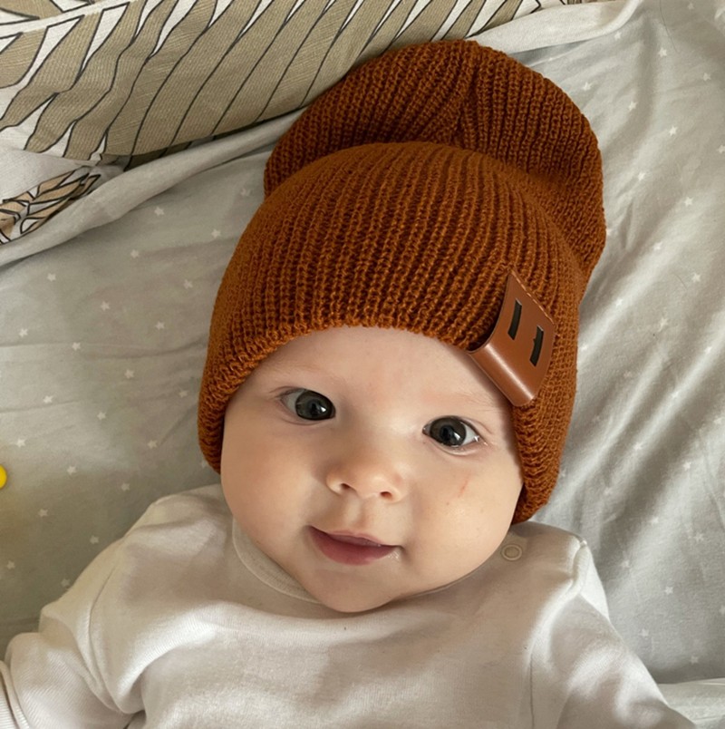 Baby Hat Kids Newborn Knitted Hat Crochet Solid Children Beanies Boys Girls Hats Headwear Toddler Kids Caps Clothing Accessories