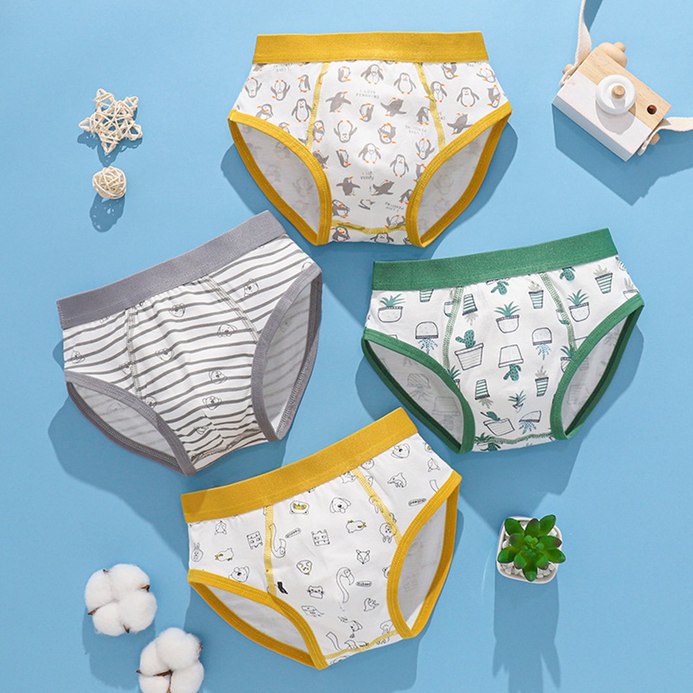 Children Boys Boxer Briefs Cotton Boxer Briefs Small Medium Large Boys 12-15 Years Teenagers Shorts Breathable M L XL 2XL3XL