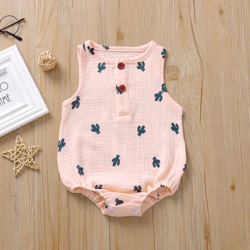 Summer Baby Boys Girls Romper Gauze Cotton Linen Baby Romper Playsuit Jumpsuit Fashion Newborn Baby Clothes