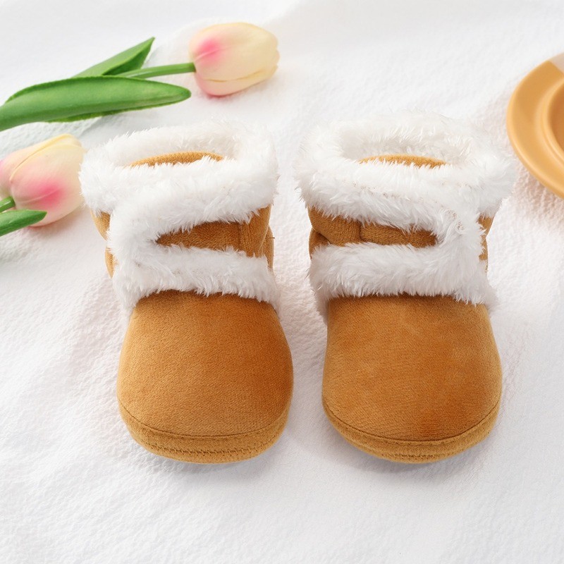 Cute Autumn Winter Infant Toddler Shoes Baby Girl Boy Shoes Handmade Casual Sneakers Non-slip Soft Soled Walking Warm Shoes