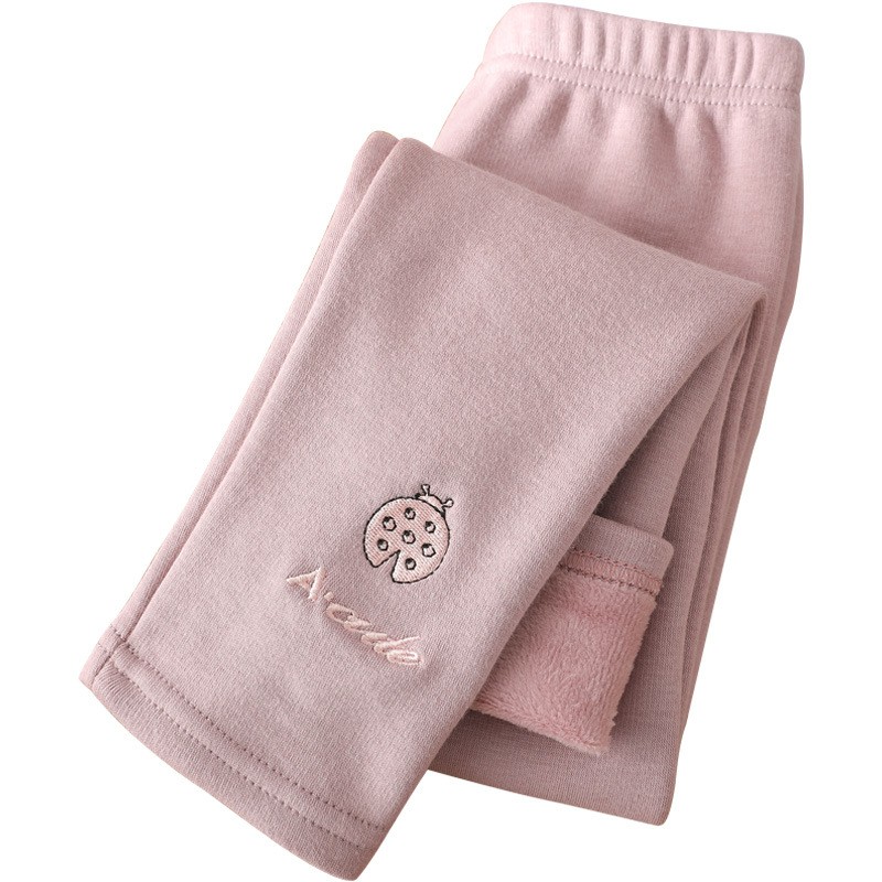 Winter Kids Plus Velvet Pants Baby Girls Warm Leggings For Children Warm Bottoms For Children