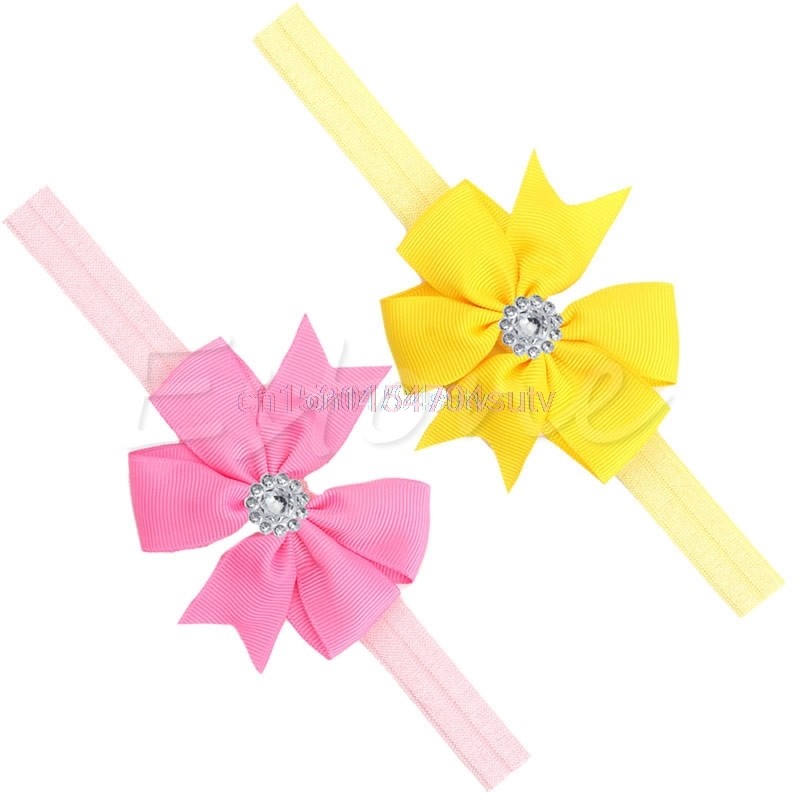 10pcs Newborn Baby Girl Headband Infant Baby Bow Hair Band Girls Accessories #H055#