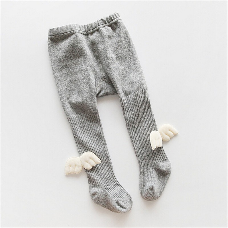 Baby Angel Wings Tights Soft Cotton Baby Girls Warm Socks