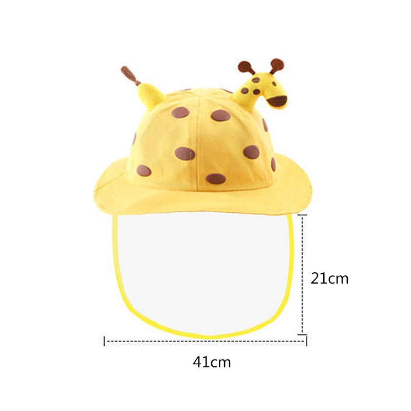 baby hat baby hat with protective face mask boy girl sun hat removable sunscreen outdoor fisherman hats kids accessories