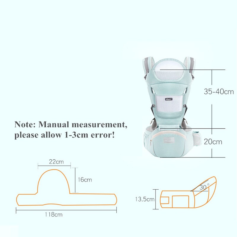 Comfortable Newborn Baby Carrier For Infant Toddler Hipseat Backpack Sling Front Facing Travel Kangaroo Baby Carrier for 0-36 Months Baby