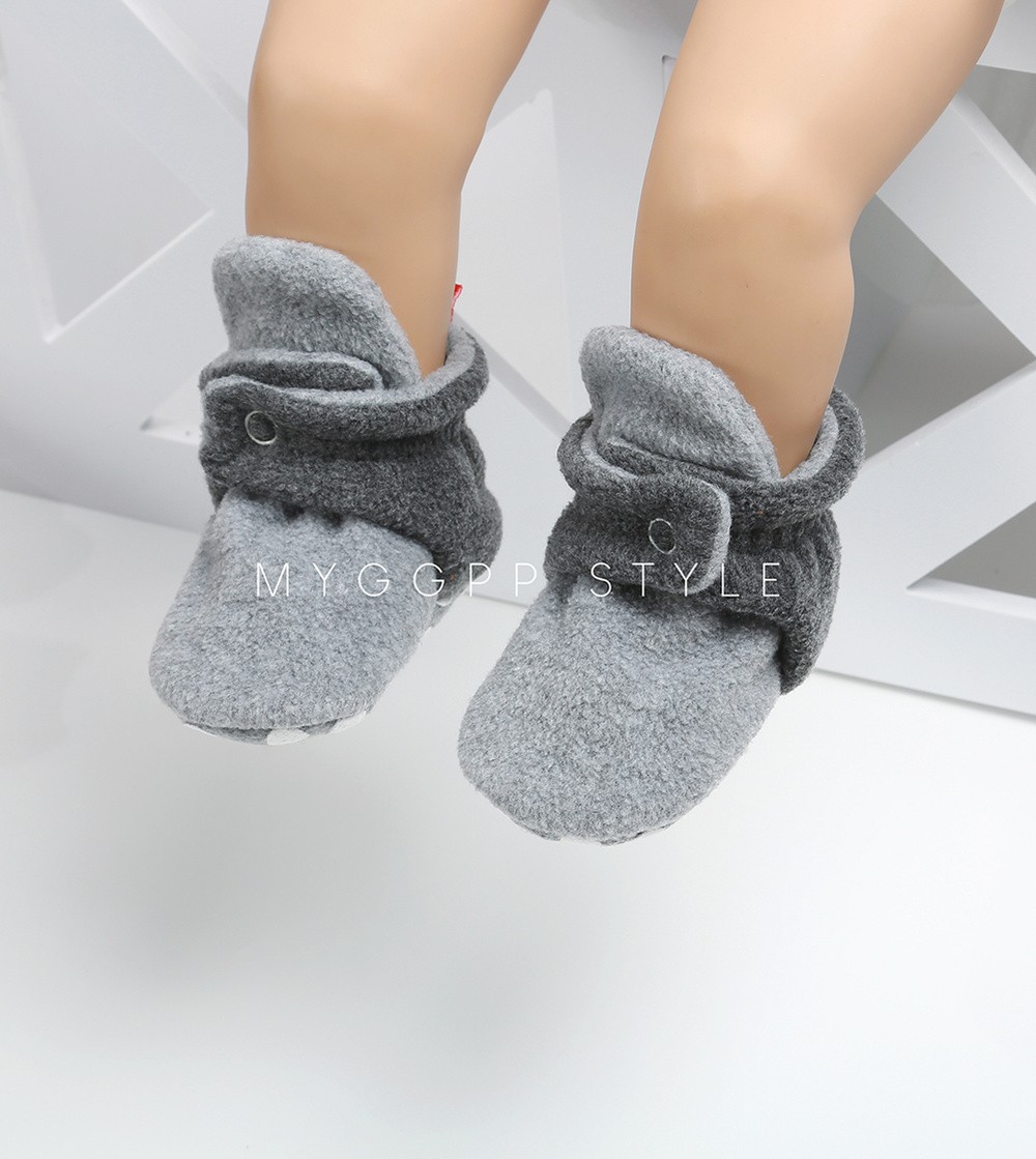 Winter Baby Boy Girl Socks Baby Shoes Socks Easy Wear Tight Hook and Loop Infant Newborn Walking Fluff Warm Moccasins Zapatos Bebe