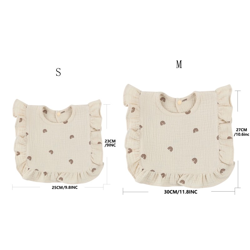 M76C New Baby Feeding Waistcoat Infant Saliva Towel Baby Soft Cotton Burp Cloth