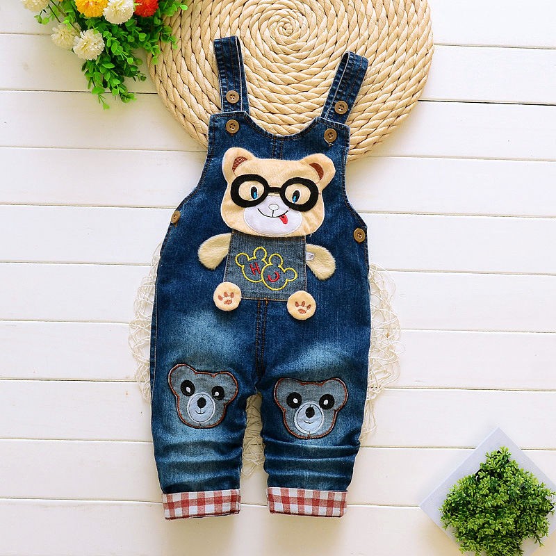 IENENS baby boy boys long pants denim overalls dungarune kids baby boy jeans jumpsuit clothing fittings clothing trousers