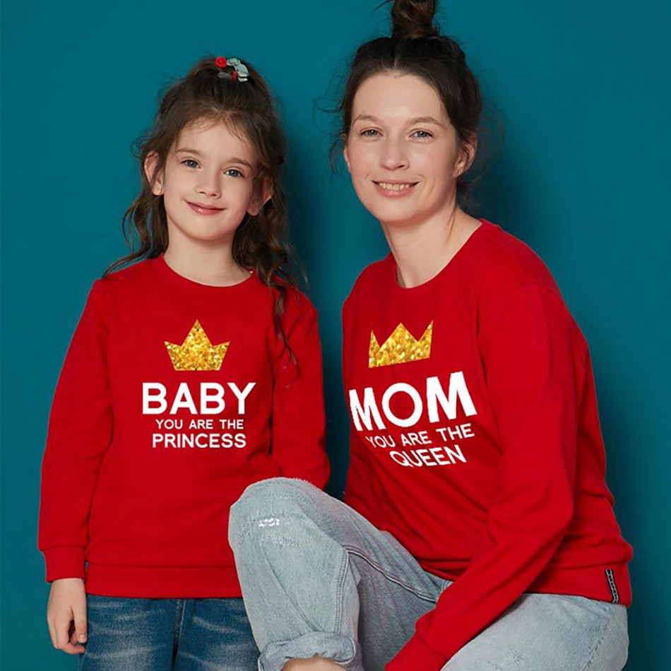 Family Tops Mother and Daughter Son Family T-shirt Family Look Matching T-shirt Mom Clothes Boys Girls JYF