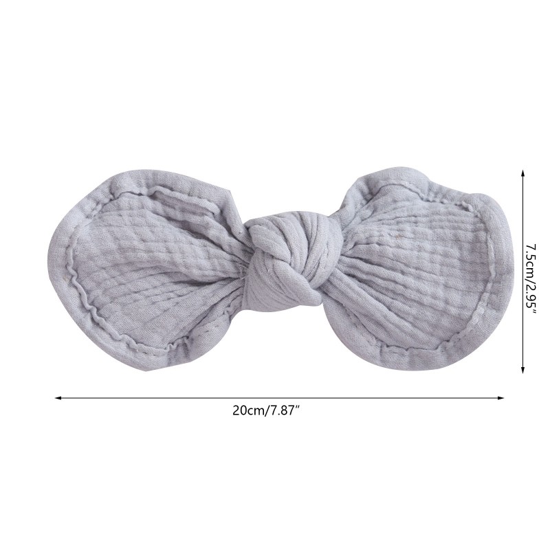 Baby Bowknot Headband Cute Rabbit Ears Bows Knot Turban Elastic Hair Band Head Wrap For Toddlers Headwear